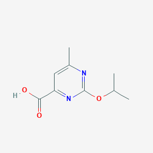 molecular formula C9H12N2O3 B8516761 2-Isopropoxy-6-methyl-pyrimidine-4-carboxylic acid 