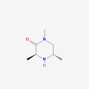molecular formula C7H14N2O B8516774 (3S,5S)-1,3,5-trimethylpiperazin-2-one 