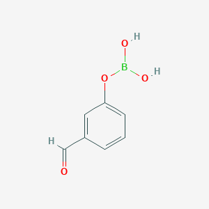 molecular formula C7H7BO4 B8516808 3-Formylphenyl dihydrogen borate CAS No. 274251-53-5