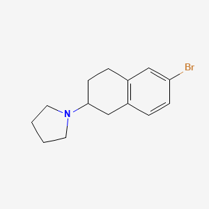 (6-Bromo-1,2,3,4-tetrahydro-naphthalen-2-yl)-pyrrolidine