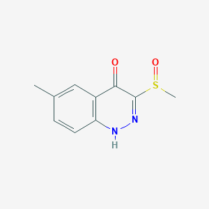 4-Cinnolinol,6-methyl-3-(methylsulfinyl)-