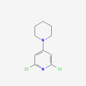 molecular formula C10H12Cl2N2 B8516921 2,6-Dichloro-4-piperdino pyridine 