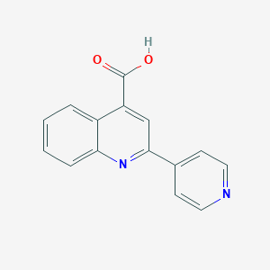 molecular formula C15H10N2O2 B085172 2-(吡啶-4-基)喹啉-4-羧酸 CAS No. 14228-23-0