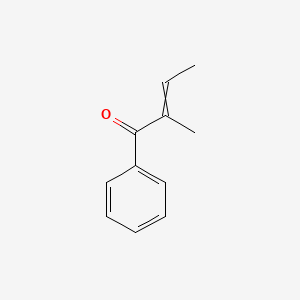 molecular formula C11H12O B8517237 Phenyl 1,2-dimethylvinyl ketone 