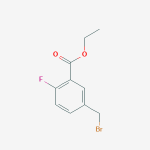molecular formula C10H10BrFO2 B8517287 Ethyl 5-bromomethyl-2-fluorobenzoate 
