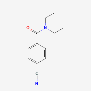 molecular formula C12H14N2O B8517368 4-cyano-N,N-diethylbenzamide 