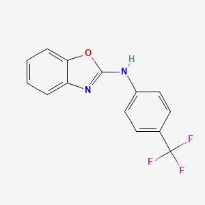 molecular formula C14H9F3N2O B8517475 Benzooxazol-2-YL-(4-trifluoromethyl-phenyl)-amine 