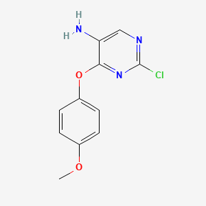 2-Chloro-4-(4-methoxy-phenoxy)-pyrimidin-5-ylamine