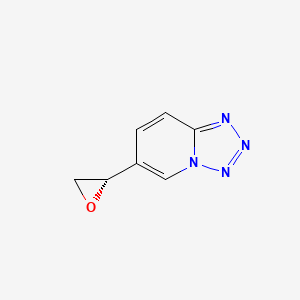 molecular formula C7H6N4O B8517642 (R)-2-(tetrazolo[1,5-a]pyrid 6-yl)oxirane 