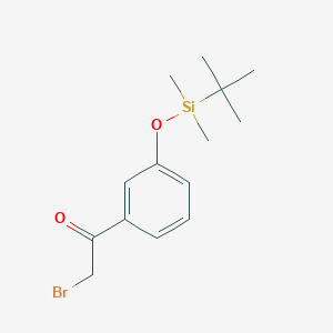 2-Bromo-1-(3-{[tert-butyl(dimethyl)silyl]oxy}phenyl)ethanone