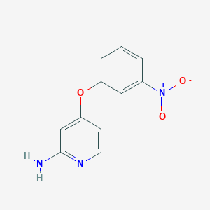 molecular formula C11H9N3O3 B8517673 4-(3-Nitrophenoxy)pyridin-2-amine 