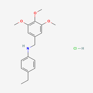 4-Ethyl-N-(3,4,5-trimethoxybenzyl)aniline hydrochloride