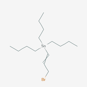 molecular formula C15H31BrSn B8517690 (3-Bromoprop-1-en-1-yl)(tributyl)stannane CAS No. 167288-95-1