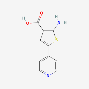 molecular formula C10H8N2O2S B8517711 2-Amino-5-pyridin-4-yl-thiophene-3-carboxylic acid 