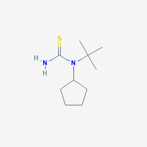 molecular formula C10H20N2S B8517720 N-tert-Butyl-N-cyclopentylthiourea CAS No. 70498-31-6