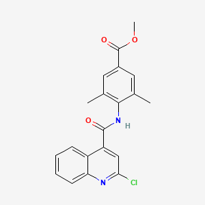 Methyl 4-[(2-chloroquinoline-4-carbonyl)amino]-3,5-dimethyl-benzoate
