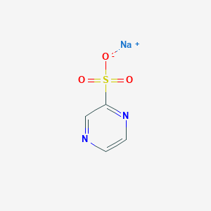 molecular formula C4H3N2NaO3S B8517781 Sodium pyrazine-2-sulfonate 