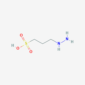 molecular formula C3H10N2O3S B8517794 3-Hydrazinylpropane-1-sulfonic acid CAS No. 6482-66-2
