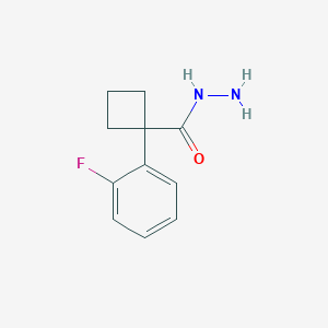 1-(2-Fluorophenyl)cyclobutanecarbohydrazide