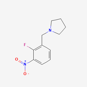 1-(2-Fluoro-3-nitrobenzyl)pyrrolidine