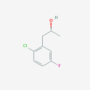 molecular formula C9H10ClFO B8517994 (2R)-1-(2-chloro-5-fluorophenyl)propan-2-ol 