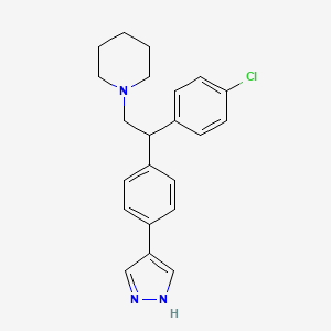 1-{2-(4-Chloro-phenyl)-2-[4-(1H-pyrazol-4-yl)-phenyl]-ethyl}-piperidine