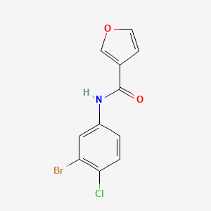 molecular formula C11H7BrClNO2 B8518013 N-(3-Bromo-4-chlorophenyl)-3-furamide CAS No. 515813-03-3