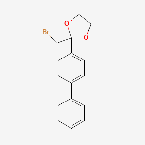 2-([1,1'-Bipheny]-4-yl)-2-(bromomethyl)-1,3-dioxolane