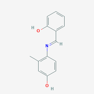4-(2-Hydroxybenzylideneamino)-3-methylphenol