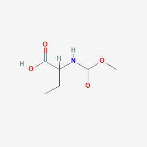 molecular formula C6H11NO4 B8518339 2-Methoxycarbonylamino-butyric acid 