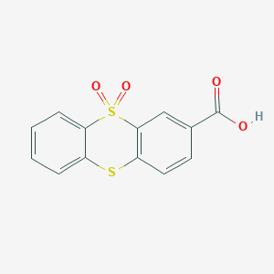 molecular formula C13H8O4S2 B8518400 5,5-Dioxo-5H-5lambda~6~-thianthrene-3-carboxylic acid CAS No. 51763-25-8