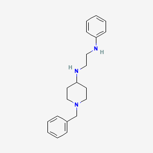 molecular formula C20H27N3 B8518444 N~1~-(1-Benzylpiperidin-4-yl)-N~2~-phenylethane-1,2-diamine CAS No. 61220-53-9