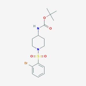tert-butyl N-[1-(2-bromobenzenesulfonyl)piperidin-4-yl]carbamate