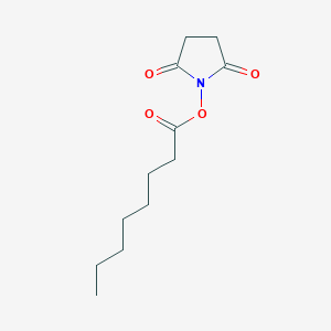 molecular formula C12H19NO4 B085185 2,5-Dioxopyrrolidin-1-YL octanoate CAS No. 14464-30-3