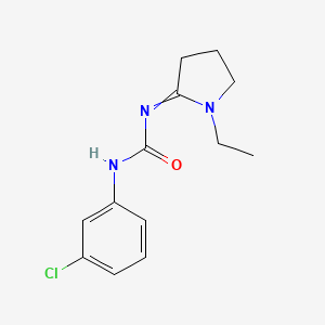 1-(m-Chlorophenyl)-3-(1-ethylpyrrolidin-2-ylidene)urea