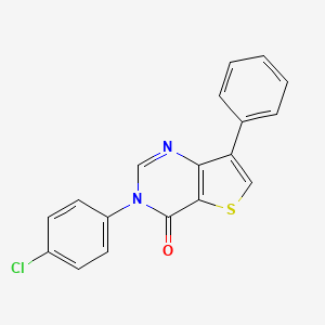 3-(4-Chlorophenyl)-7-phenylthieno[3,2-d]pyrimidin-4(3H)-one
