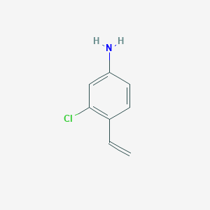 molecular formula C8H8ClN B8518634 3-Chloro-4-vinyl-phenylamine 