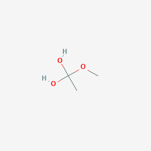 molecular formula C3H8O3 B8518639 1-Methoxyethane-1,1-diol CAS No. 56893-90-4