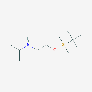 molecular formula C11H27NOSi B8518834 N-(2-((tert-butyldimethylsilyl)oxy)ethyl)propan-2-amine 