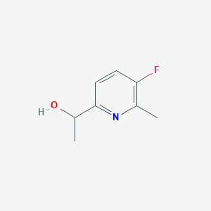 molecular formula C8H10FNO B8518848 1-(5-Fluoro-6-methylpyridin-2-yl)ethan-1-ol 