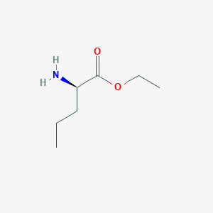 molecular formula C7H15NO2 B085190 ethyl (2R)-2-aminopentanoate CAS No. 13893-43-1