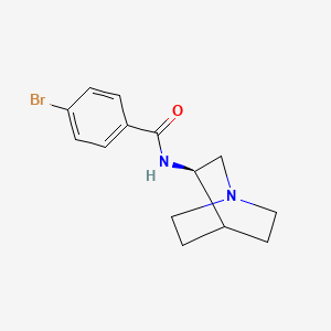 molecular formula C14H17BrN2O B8519018 N-[(3R)-1-azabicyclo[2.2.2]octan-3-yl]-4-bromobenzamide CAS No. 355386-88-8
