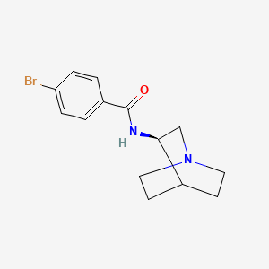N-[(3R)-1-azabicyclo[2.2.2]octan-3-yl]-4-bromobenzamide