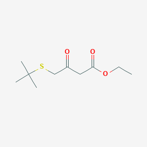 molecular formula C10H18O3S B8519028 Ethyl 4-(tert-butylthio)-3-oxobutanoate 