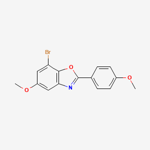 7-Bromo-5-methoxy-2-(4-methoxyphenyl)-1,3-benzoxazole