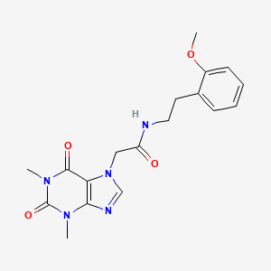 N-(2-methoxyphenethyl)-2-(1,3-dimethyl-2,6-dioxo-1,2,3,6-tetrahydropurin-7-yl)acetamide