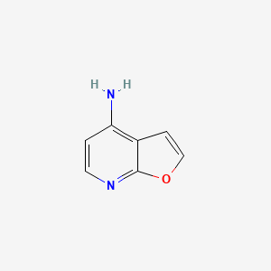 molecular formula C7H6N2O B8519229 Furo[2,3-b]pyridin-4-amine 