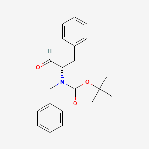 molecular formula C21H25NO3 B8519287 N-benzyl-N-(tert-butoxycarbonyl)-L-phenylalaninal 