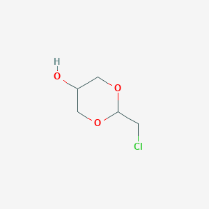 molecular formula C5H9ClO3 B8519341 2-Chloromethyl-5-hydroxy-1,3-dioxane 
