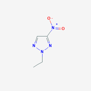 molecular formula C4H6N4O2 B8519458 2-ethyl-4-nitro-2H-1,2,3-triazole 